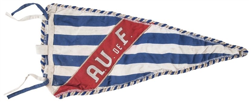 1950 World Cup Uruguay Football Association Official Pennant from Alcides Ghiggia Estate 